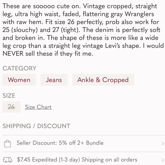 Vintage grey denim Wrangler jeans size 28, contemp womens 26 high waist - Picture 7 of 9